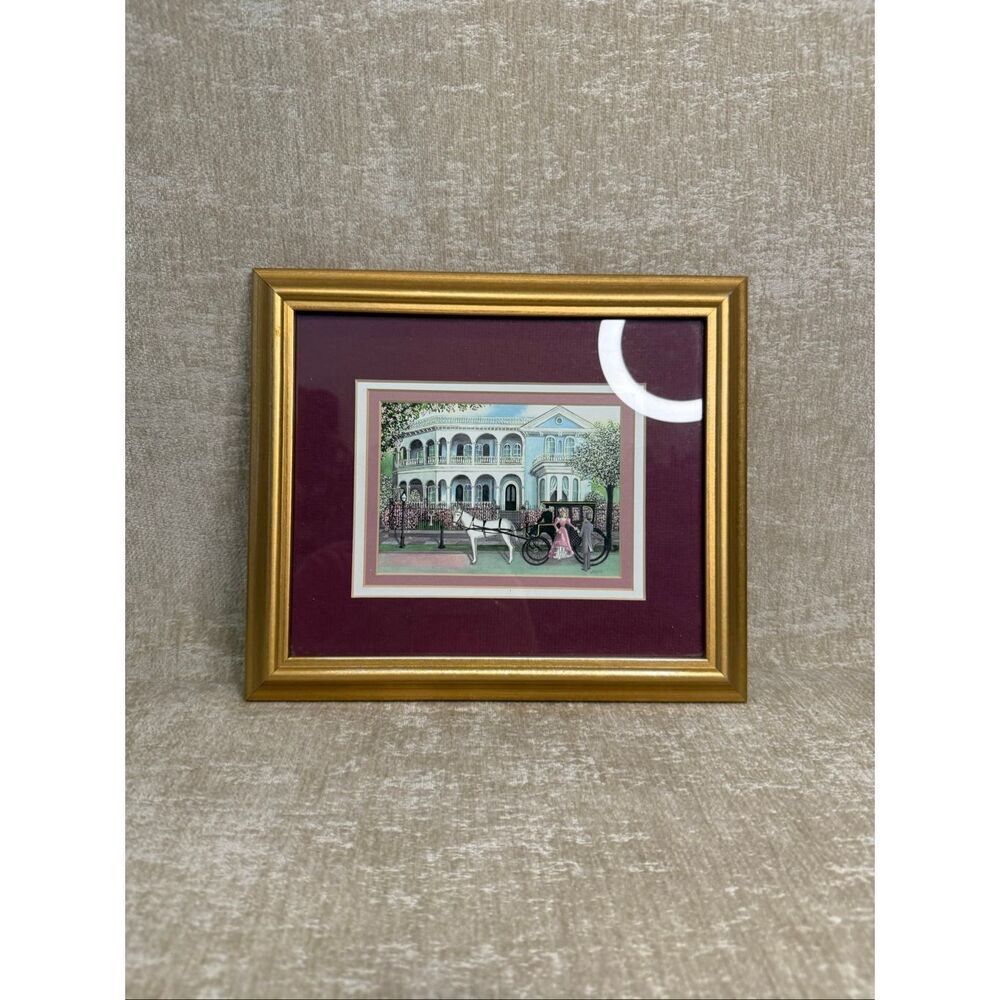 Vintage Bonnie Holden Charleston SC Victorian House Horse Carriage Art Prints